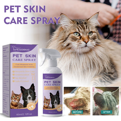 Yegbong Pet Skin Spray - Relieves Itching and Removes Mites from Dogs and Cats (Cleansing and Care Spray)