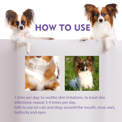 Yegbong Pet Skin Spray - Relieves Itching and Removes Mites from Dogs and Cats (Cleansing and Care Spray)